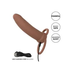 Vibratore indossabile DP mulatto 14 cm Vibratore indossabile DP mulatto 14 cm