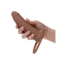 Vibratore indossabile DP mulatto 14 cm Vibratore indossabile DP mulatto 14 cm