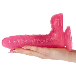 Fallo realistico jelly fucsia 19 cm Fallo realistico jelly fucsia 19 cm
