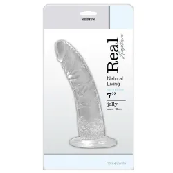 Dildo Realistico jelly trasparente 18 cm Dildo Realistico jelly trasparente 18 cm