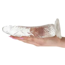 Dildo Realistico jelly trasparente 18 cm Dildo Realistico jelly trasparente 18 cm