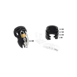 Gabbia per pene Silicone Small nera Gabbia per pene Silicone Small nera