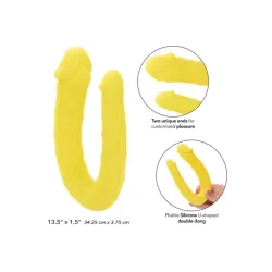 Dildo doppio giallo Boundless AC/DC Dildo doppio giallo Boundless AC/DC