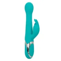 Vibratore rabbit a spinta oscillate celeste