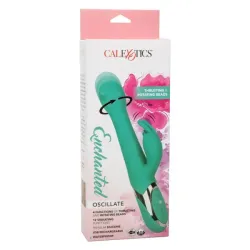 Vibratore rabbit a spinta oscillate celeste Vibratore rabbit a spinta oscillate celeste