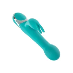Vibratore rabbit a spinta oscillate celeste Vibratore rabbit a spinta oscillate celeste