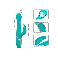 Vibratore rabbit a spinta oscillate celeste Vibratore rabbit a spinta oscillate celeste