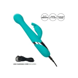 Vibratore rabbit a spinta oscillate celeste Vibratore rabbit a spinta oscillate celeste