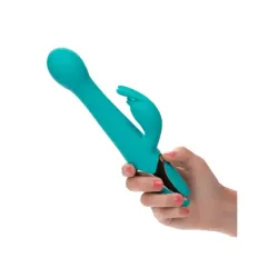 Vibratore rabbit a spinta oscillate celeste Vibratore rabbit a spinta oscillate celeste
