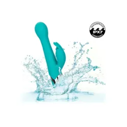 Vibratore rabbit a spinta oscillate celeste Vibratore rabbit a spinta oscillate celeste