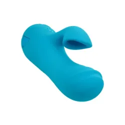 Vibratore rabbit con succhia clitoride blu Vibratore rabbit con succhia clitoride blu