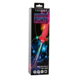 Plug anale silicone rosa con frange luminose Plug anale silicone rosa con frange luminose