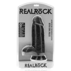 Fallo Realistico grosso nero 23 cm Fallo Realistico grosso nero 23 cm