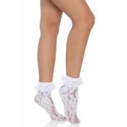 Calzini sexy corti pizzo bianchi Calzini sexy corti pizzo bianchi
