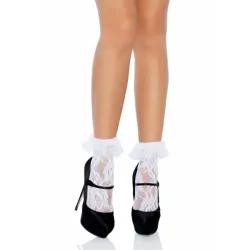 Calzini sexy corti pizzo bianchi Calzini sexy corti pizzo bianchi