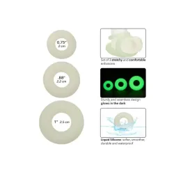 Kit 3 anelli pene Alpha fluorescenti al buio Kit 3 anelli pene Alpha fluorescenti al buio