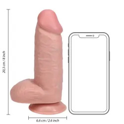 Dildo realistico grosso pelle chiara 20,3 cm Dildo realistico grosso pelle chiara 20,3 cm