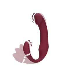 Vibratore indossabile donna strapon porpora Vibratore indossabile donna strapon porpora