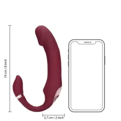 Vibratore indossabile donna strapon porpora Vibratore indossabile donna strapon porpora