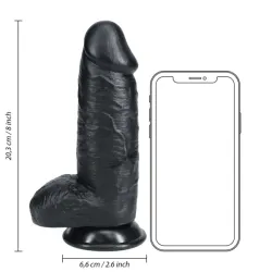 Dildo realistico grosso nero 20,3 cm Dildo realistico grosso nero 20,3 cm