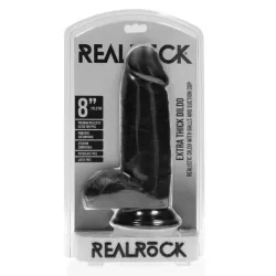 Dildo realistico grosso nero 20,3 cm Dildo realistico grosso nero 20,3 cm