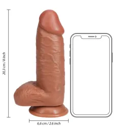 Dildo realistico grosso mulatto 20,3 cm Dildo realistico grosso mulatto 20,3 cm
