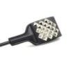 Frustino bdsm squadrato nero e borchie 53 cm Frustino bdsm squadrato nero e borchie 53 cm