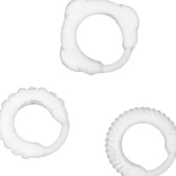 Anelli pene 3 pz trasparenti Addicted toys Anelli pene 3 pz trasparenti Addicted toys