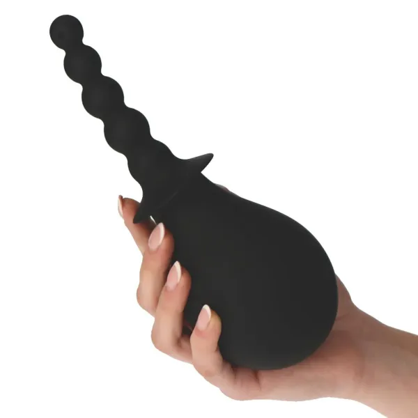 Doccia intima nera a bulbi