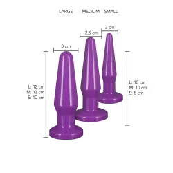 Kit plug anali 3 pz viola Kit plug anali 3 pz viola