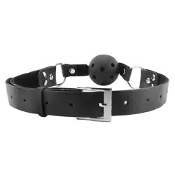 Ball gag traspirante nera fetish