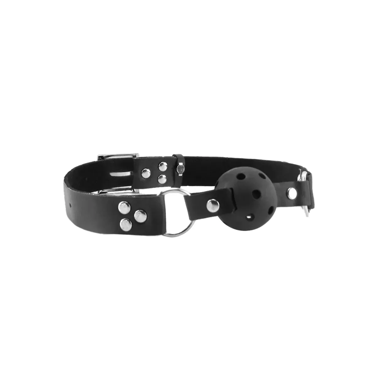 Ball gag traspirante nera fetish