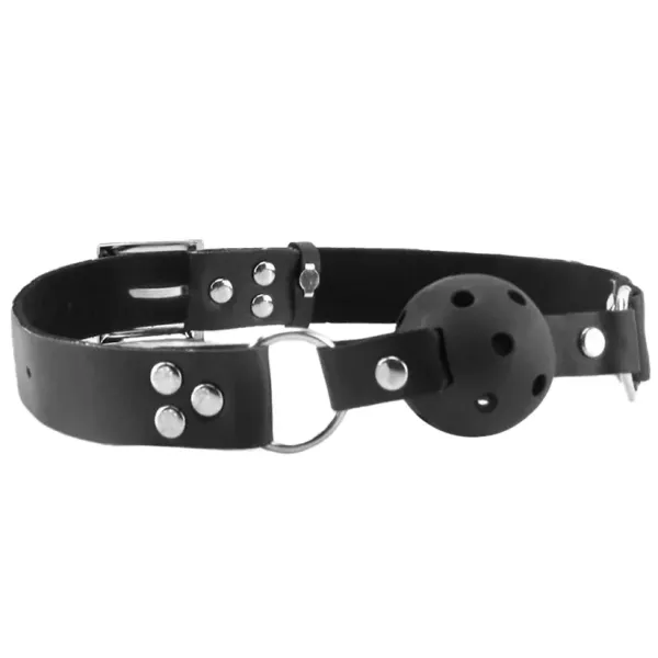 Ball gag traspirante nera fetish