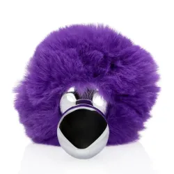 Plug Anale metallo Fox Tail viola 13,5 cm Plug Anale metallo Fox Tail viola 13,5 cm