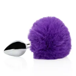 Plug Anale metallo Fox Tail viola 13,5 cm Plug Anale metallo Fox Tail viola 13,5 cm