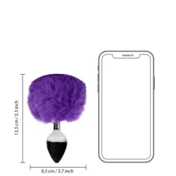 Plug Anale metallo Fox Tail viola 13,5 cm Plug Anale metallo Fox Tail viola 13,5 cm