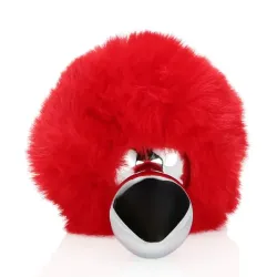 Plug Anale metallo Fox Tail rosso 13,5 cm Plug Anale metallo Fox Tail rosso 13,5 cm
