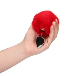 Plug Anale metallo Fox Tail rosso 13,5 cm Plug Anale metallo Fox Tail rosso 13,5 cm