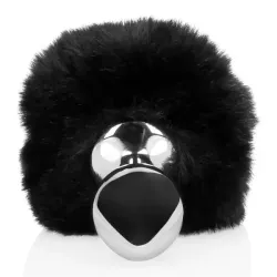 Plug Anale metallo Fox Tail nero 13,5 cm Plug Anale metallo Fox Tail nero 13,5 cm