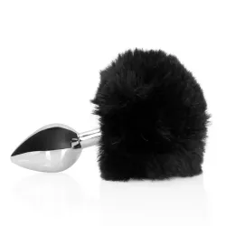 Plug Anale metallo Fox Tail nero 13,5 cm Plug Anale metallo Fox Tail nero 13,5 cm
