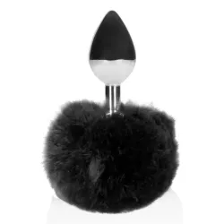 Plug Anale metallo Fox Tail nero 13,5 cm Plug Anale metallo Fox Tail nero 13,5 cm