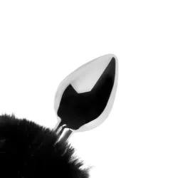 Plug Anale metallo Fox Tail nero 13,5 cm Plug Anale metallo Fox Tail nero 13,5 cm