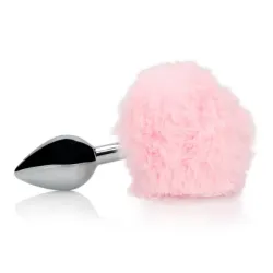 Plug Anale metallo Fox Tail rosa 13,5 cm Plug Anale metallo Fox Tail rosa 13,5 cm
