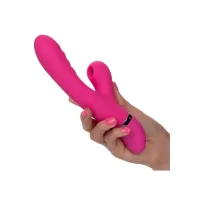 Vibratore rabbit + succhia clitoride fucsia