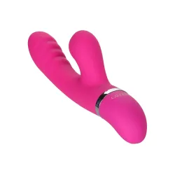 Vibratore rabbit + succhia clitoride fucsia Vibratore rabbit + succhia clitoride fucsia