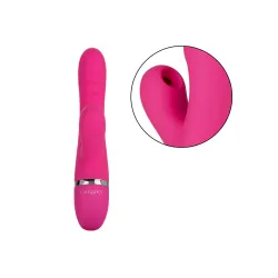 Vibratore rabbit + succhia clitoride fucsia Vibratore rabbit + succhia clitoride fucsia