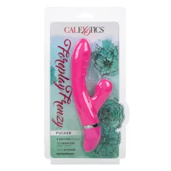 Vibratore rabbit + succhia clitoride fucsia Vibratore rabbit + succhia clitoride fucsia
