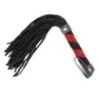 Flogger Frusta a frange nera e rossa 26 cm Flogger Frusta a frange nera e rossa 26 cm