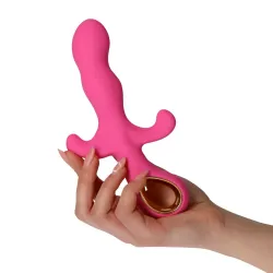 Vibratore tripla stimolazione rosa Vibratore tripla stimolazione rosa