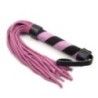 Flogger Frusta a frange nera e rosa 26 cm Flogger Frusta a frange nera e rosa 26 cm